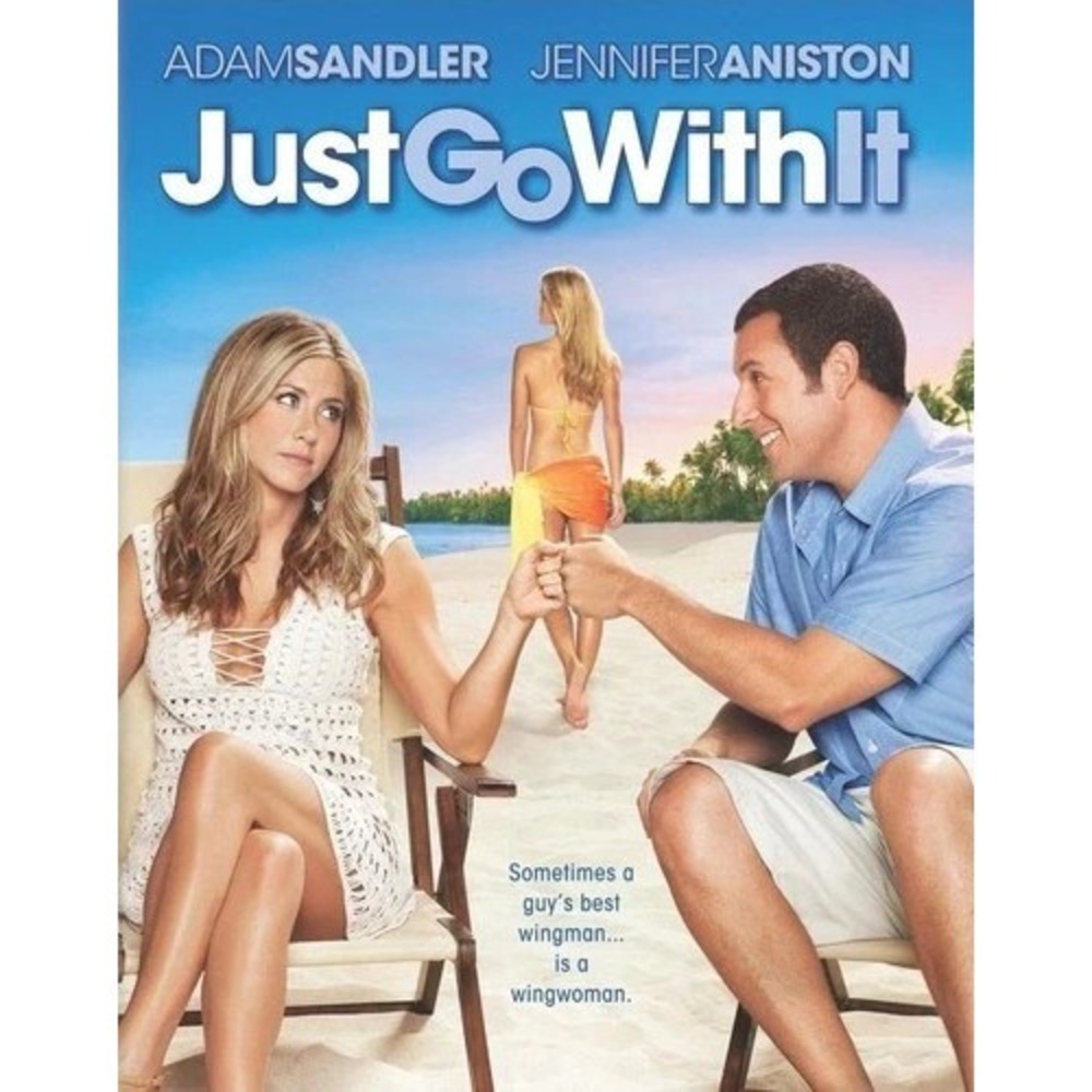 Just Go with It (DVD, 2011) Adam Sandler Jennifer Aniston Great Condition W Case